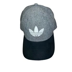 Adidas Hat Cap Snapback Gray Adjustable Embroidered  Adult Men Casual Athletic